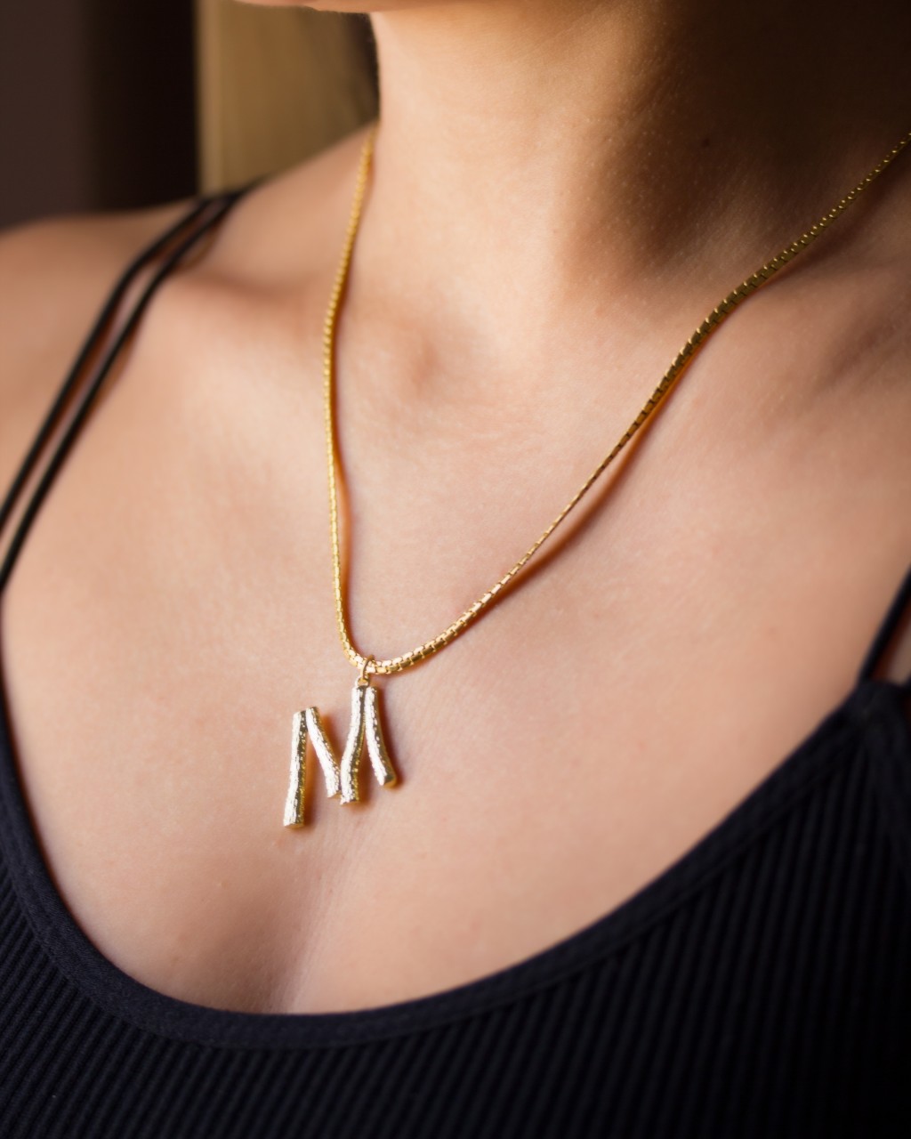 MEENAZ Alphabet M Pendant initial Letter Locket Chain couple lovers Girls  women Stylish Cubic Zirconia, Crystal Gold-plated Plated Metal, Brass,  Copper, Alloy Necklace Price in India - Buy MEENAZ Alphabet M Pendant