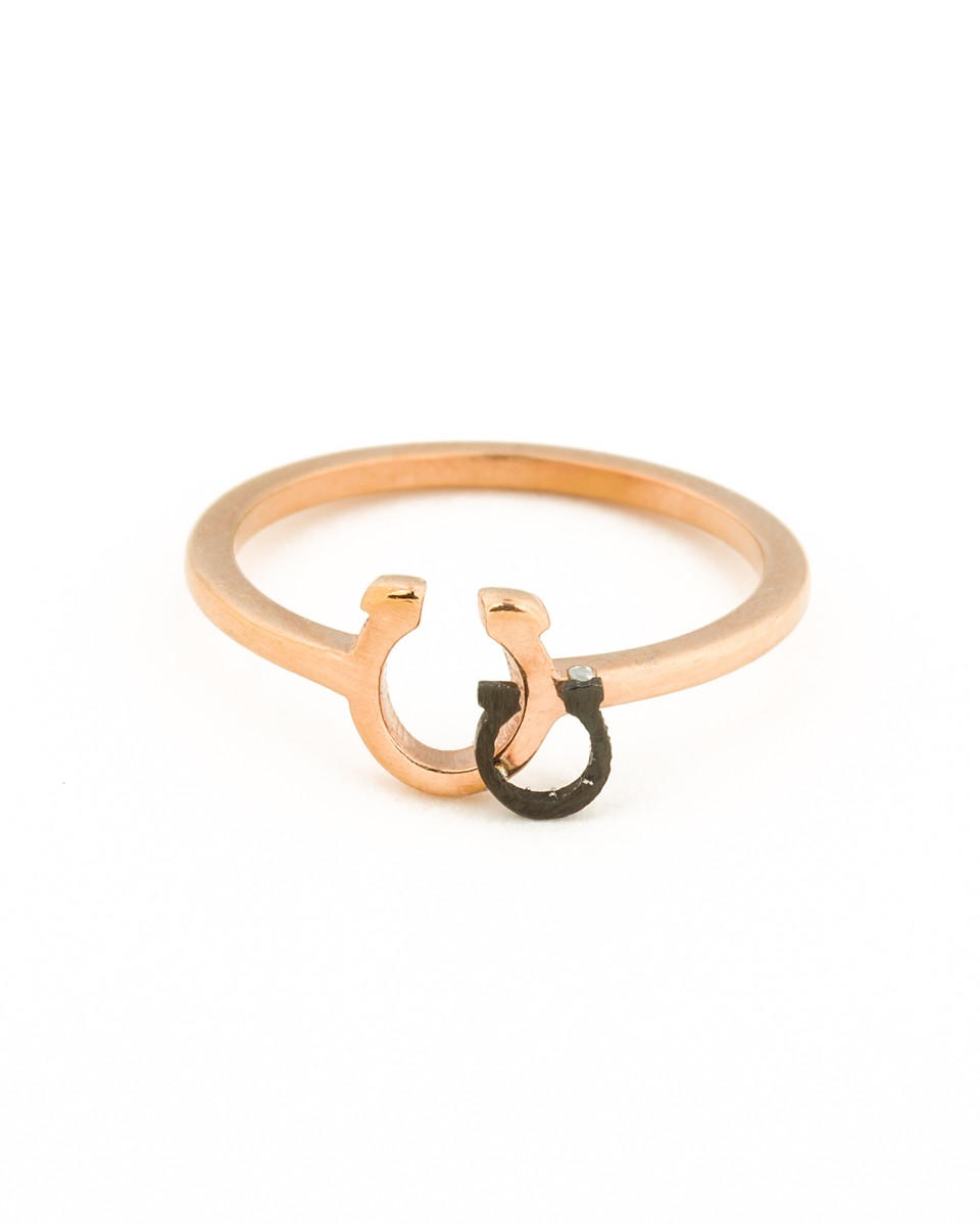 horseshoe ring rose gold ring olizz 3