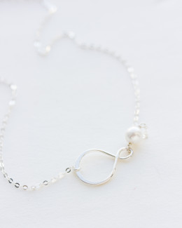 Infinity Pearl Anklet