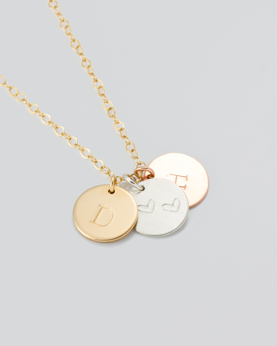 personalized disc necklace